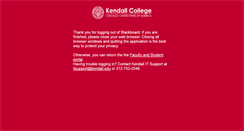 Desktop Screenshot of blackboard.kendall.edu