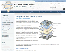 Tablet Screenshot of gis.co.kendall.il.us