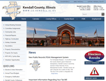 Tablet Screenshot of co.kendall.il.us